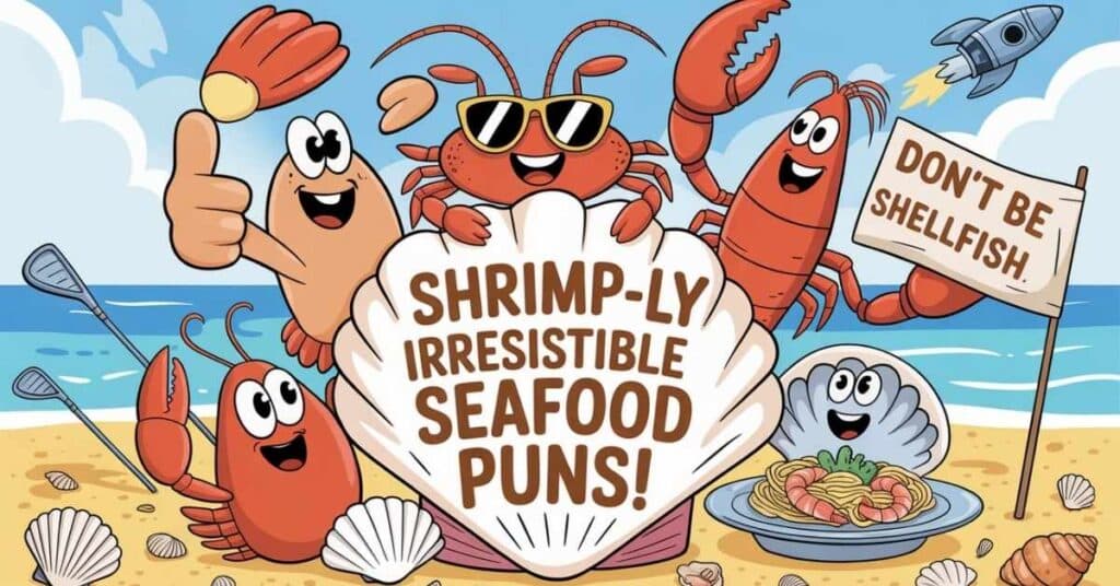99+ Seafood Puns That Are Shrimp-ly Irresistible for Laughs - Punfect