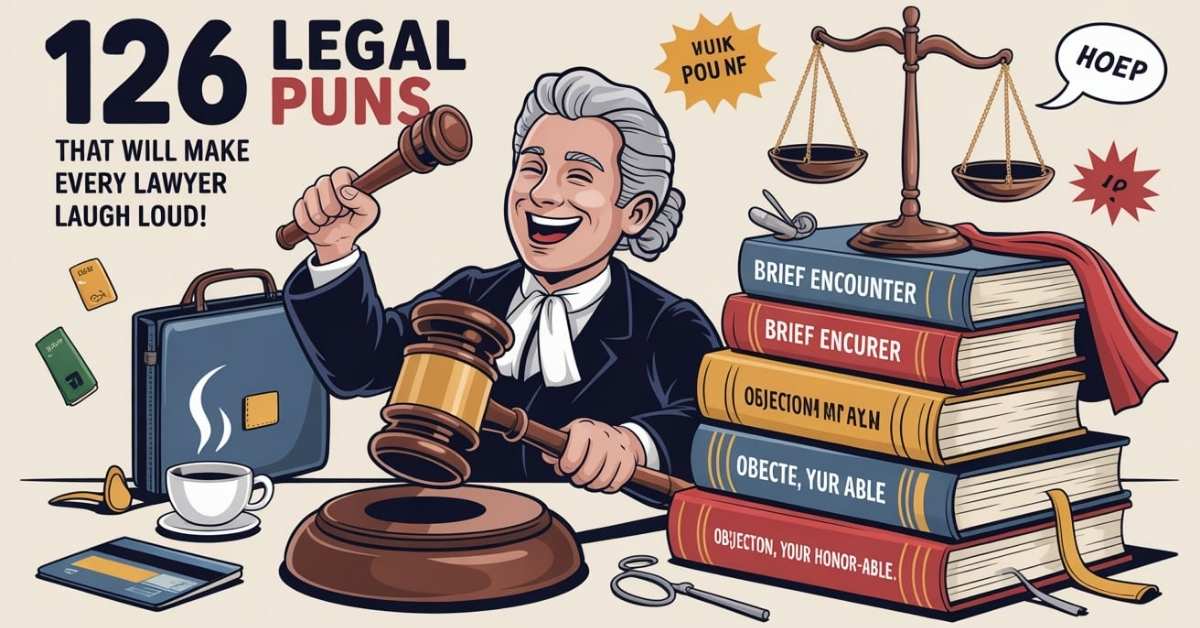 126 Legal Puns That Will Make Every Lawyer Laugh Out Loud - Punfect