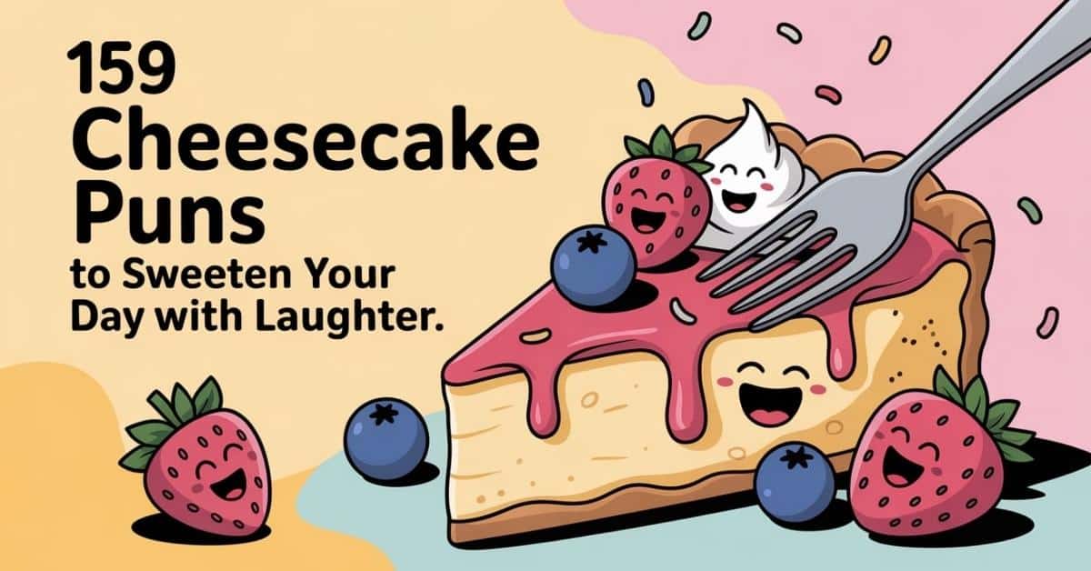 159 Cheesecake Puns to Sweeten Your Day with Laughter - Punfect
