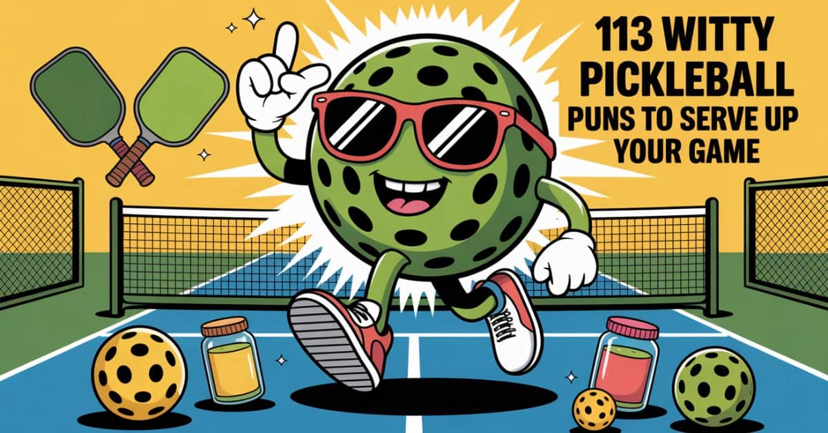 113 Witty Pickleball Puns to Serve Up Your Game - Punfect