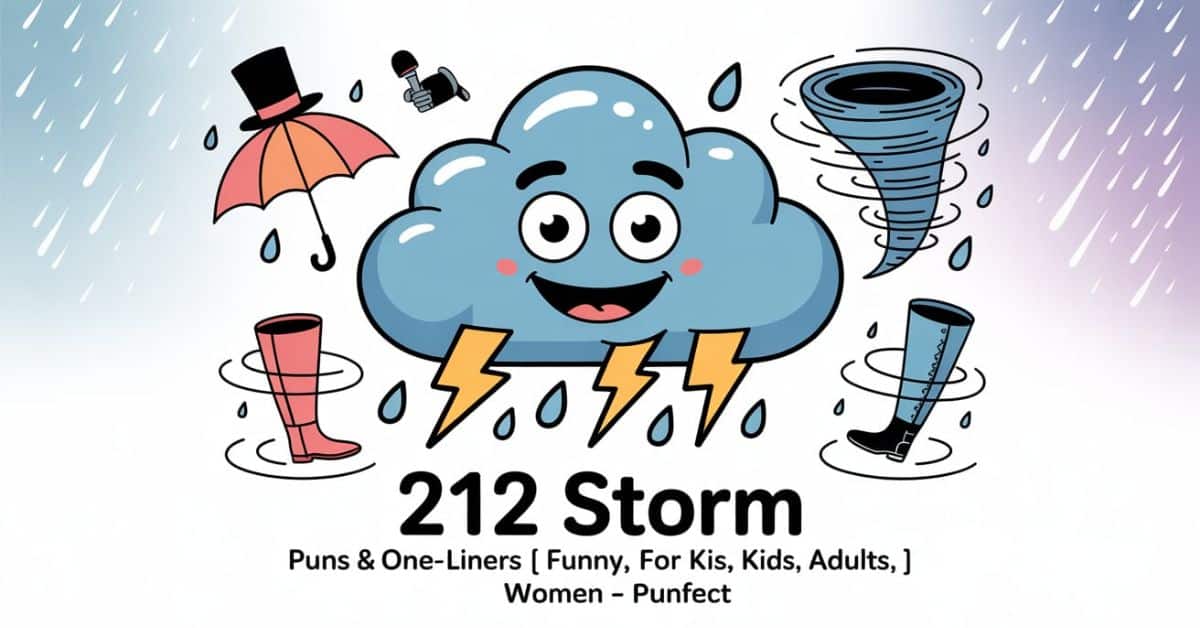 212 Storm Puns & One-Liners | Funny, For Kids, Adults, Women - Punfect