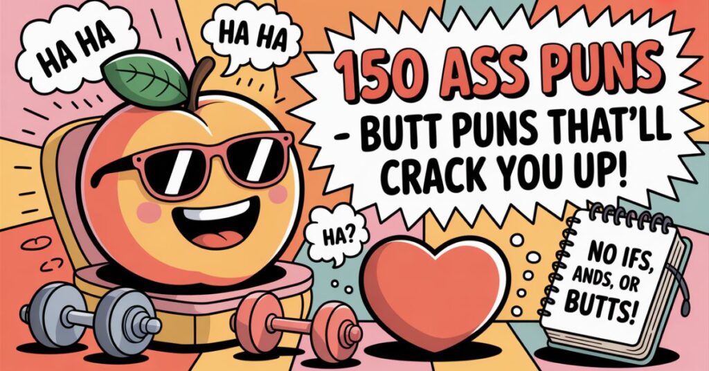 150 Ass Puns – Butt Puns That’ll Crack You Up - Punfect