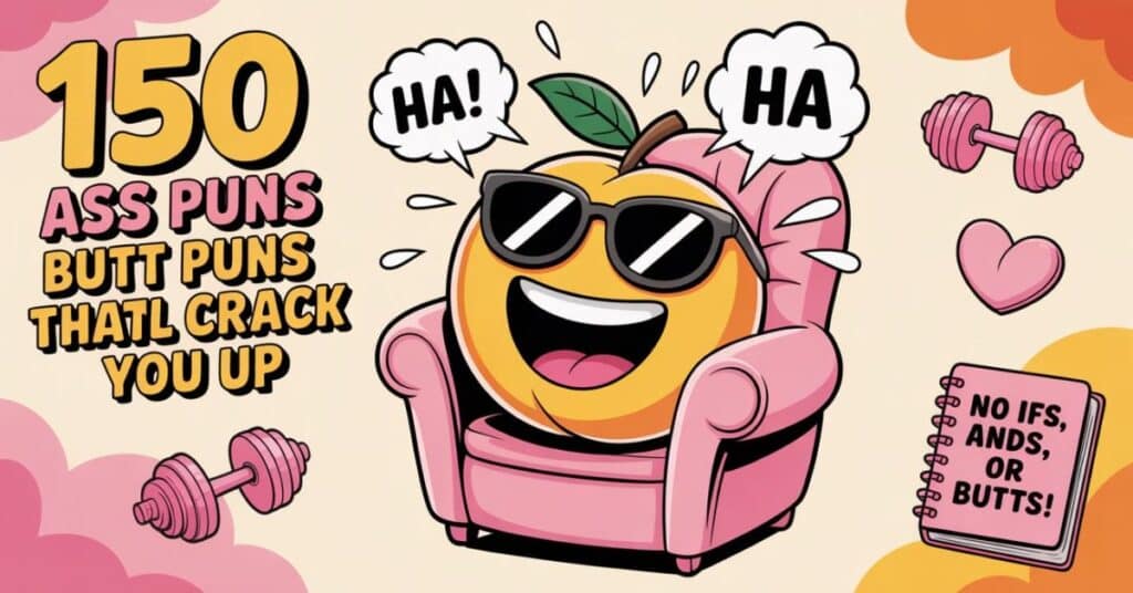 150 Ass Puns – Butt Puns That’ll Crack You Up - Punfect