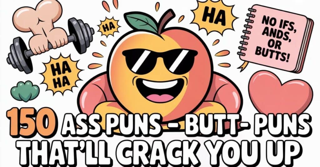 150 Ass Puns – Butt Puns That’ll Crack You Up - Punfect