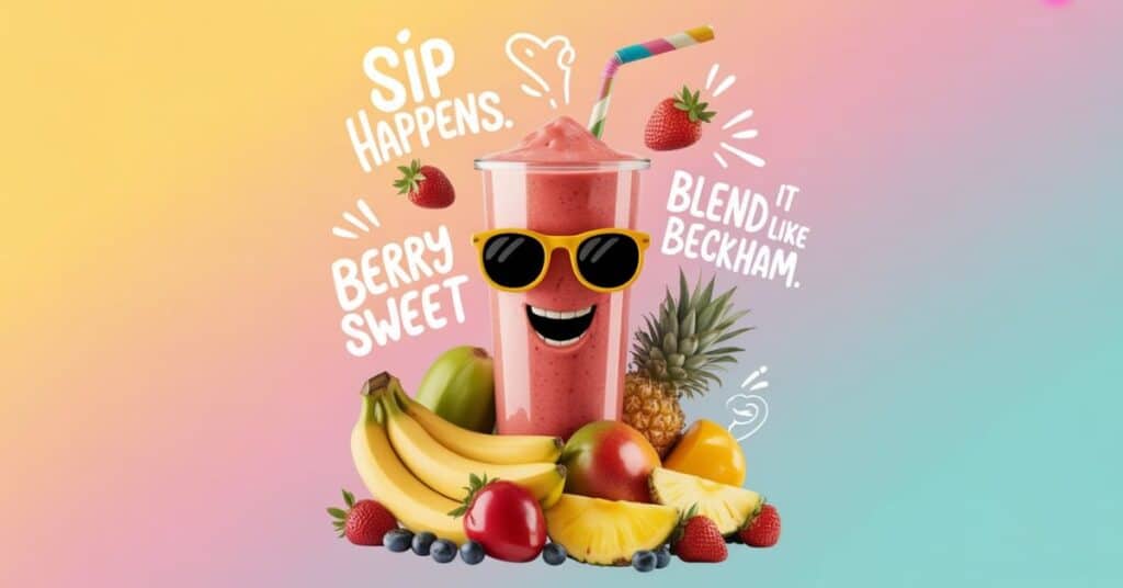 160 Smoothie Puns That Will Blend Up Your Day - Punfect