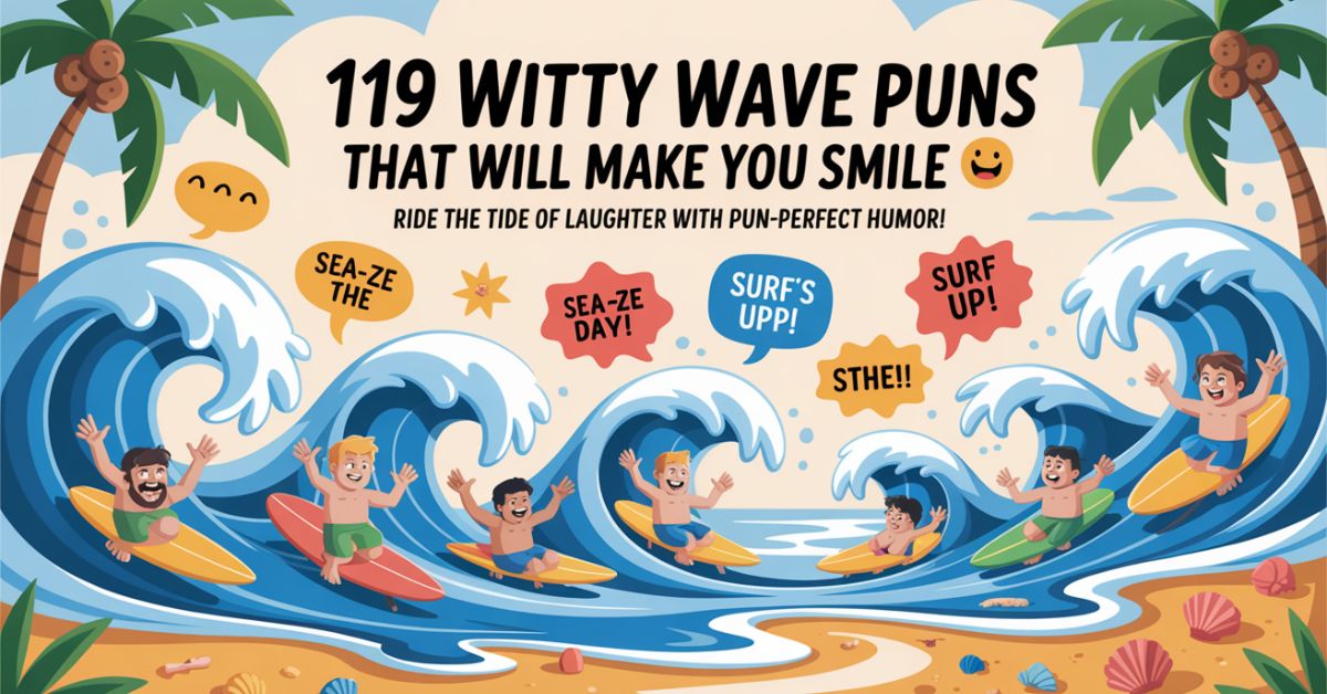 119 Witty Wave Puns That Will Make You Smile and Ride the Tide - Punfect