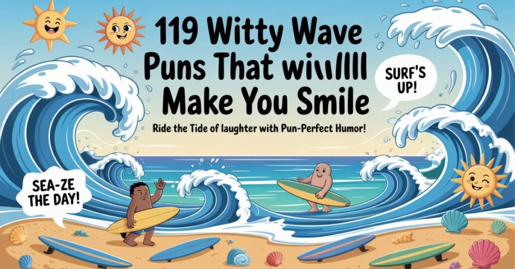 119 Witty Wave Puns That Will Make You Smile and Ride the Tide - Punfect