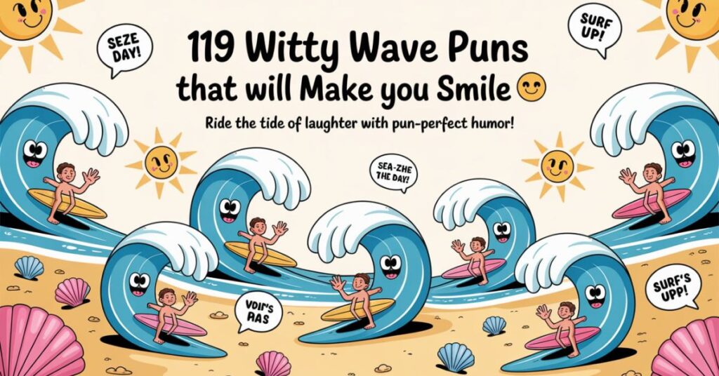 119 Witty Wave Puns That Will Make You Smile and Ride the Tide - Punfect