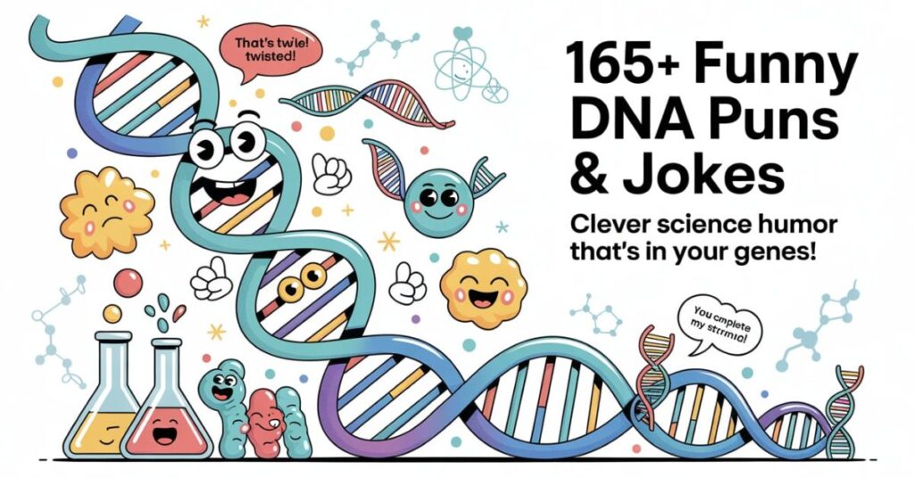 165+ Funny DNA Puns & Jokes One Liner - Punfect